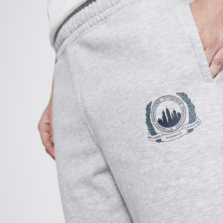 Printed sweatpants "North 2.0" Grey Melange